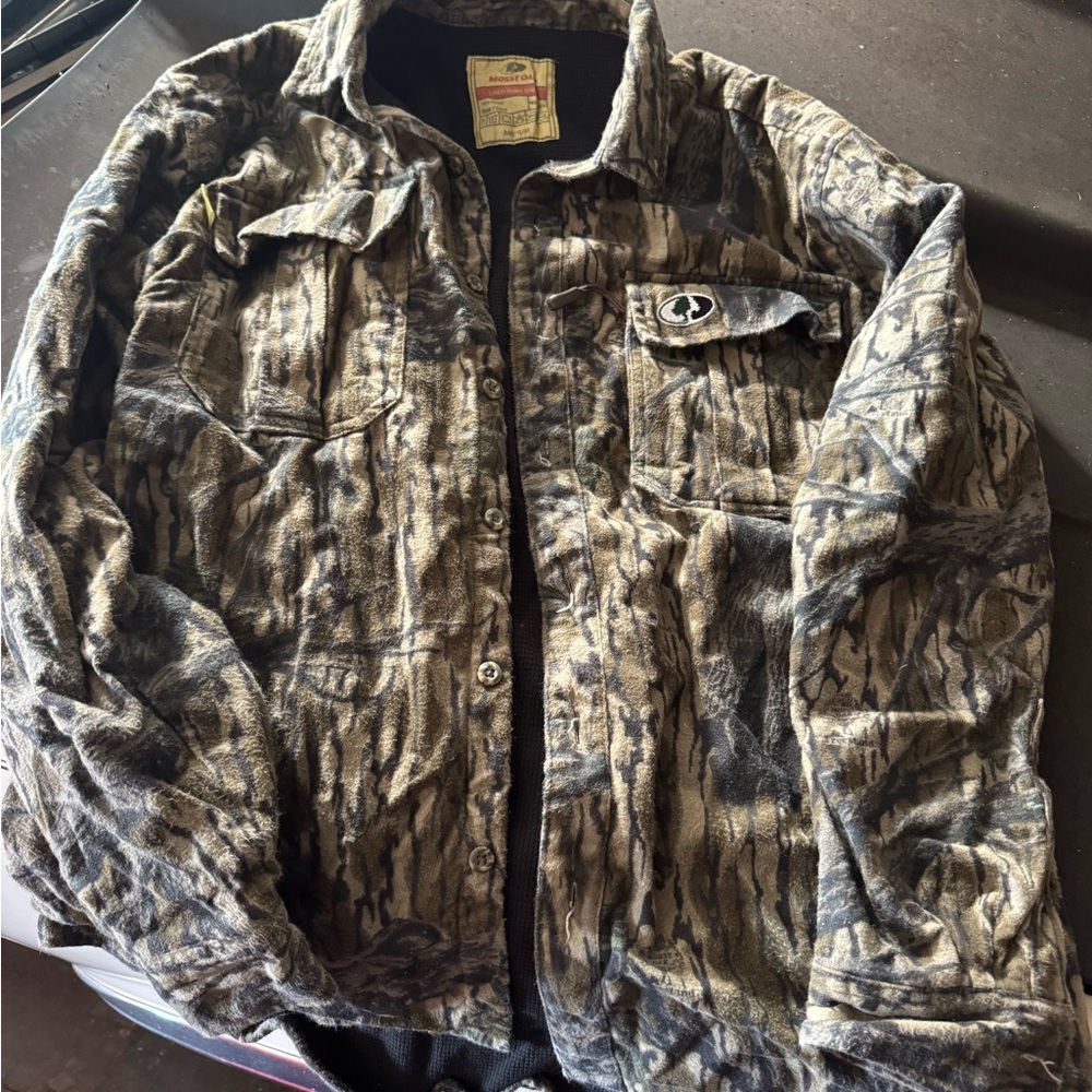 Vintage mossy oak bottom land lined Men's Camouflage Jacket